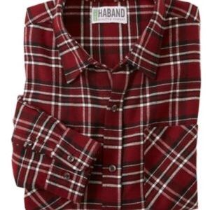 Haband Flannel Front Pocket Shirt